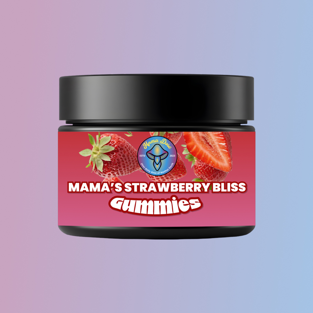 strawberry gummies jar