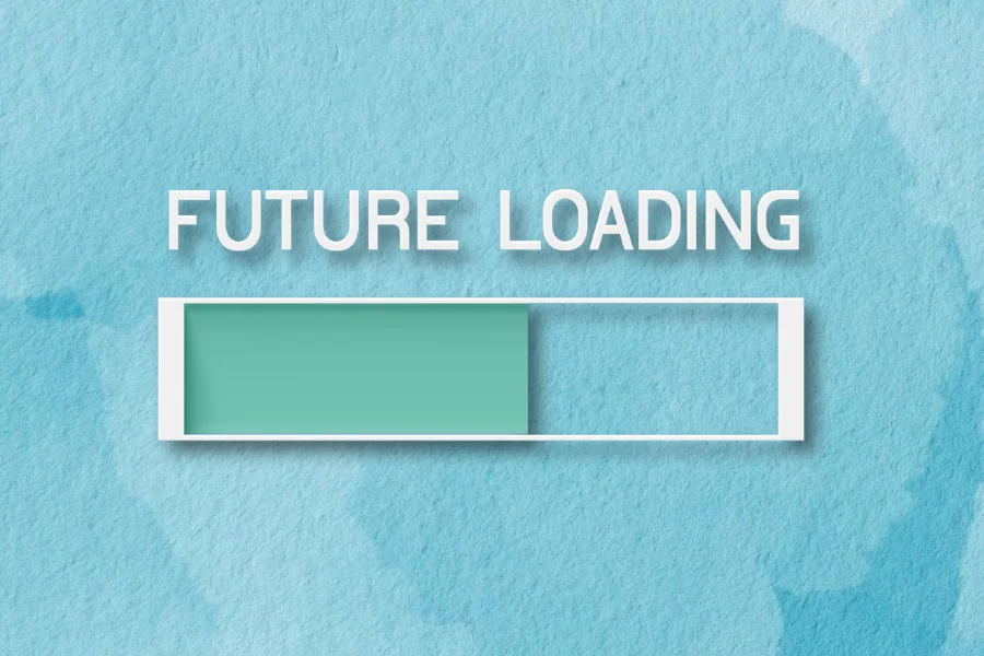 future of microdosing loading on a pastel background