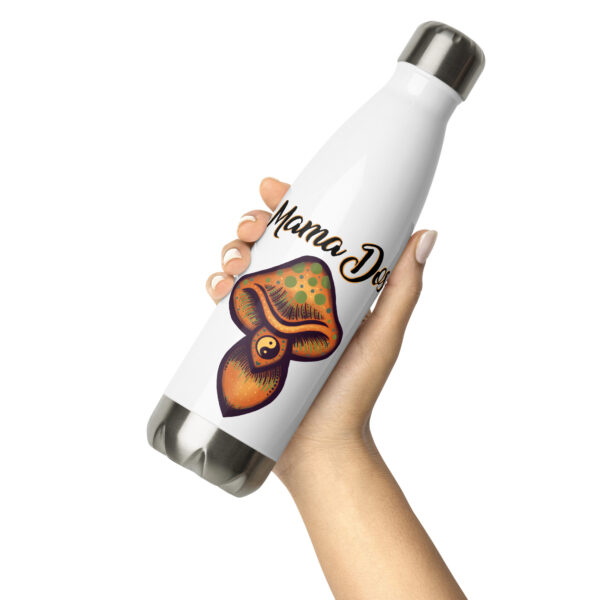 mama dose water bottle held in a hand