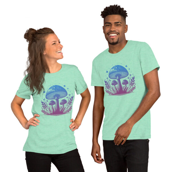 Enchanted Mushrooms Unisex T-Shirt: - Image 10