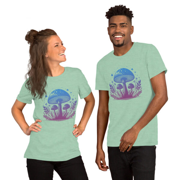 Enchanted Mushrooms Unisex T-Shirt: - Image 5