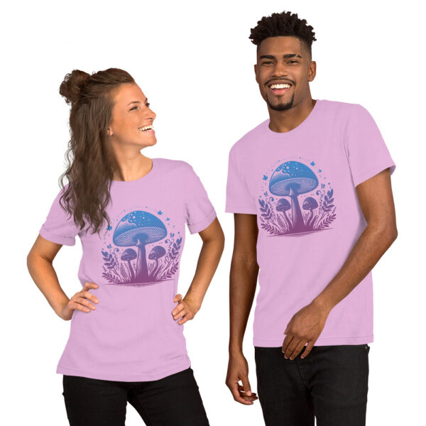 Enchanted Mushrooms Unisex T-Shirt: - Image 4