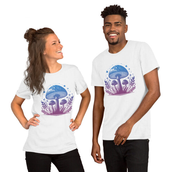 Enchanted Mushrooms Unisex T-Shirt: - Image 13