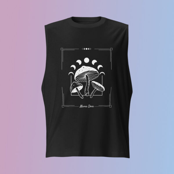 Mens Mushroom Tank Top - Black