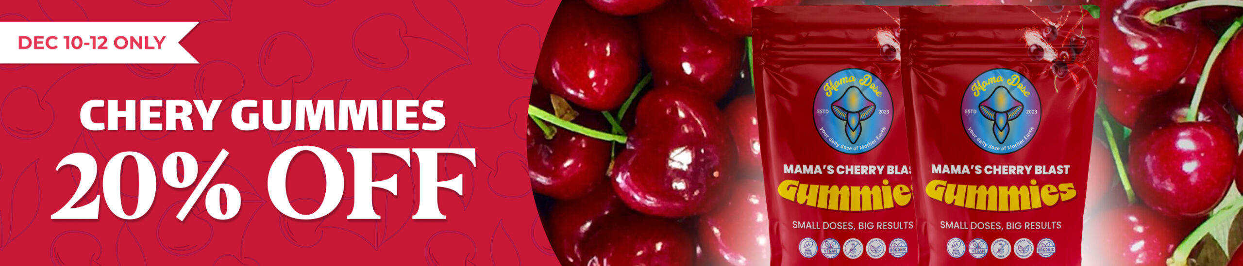 20 off cherry gummies banner scaled