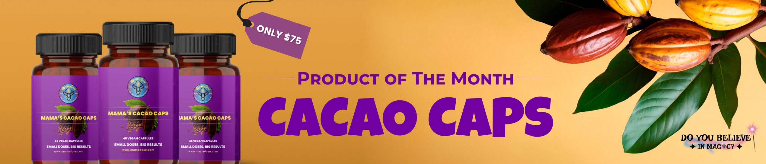 product of the month february cacao caps web banner scaled