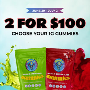 two 1g gummies for 100 1 1