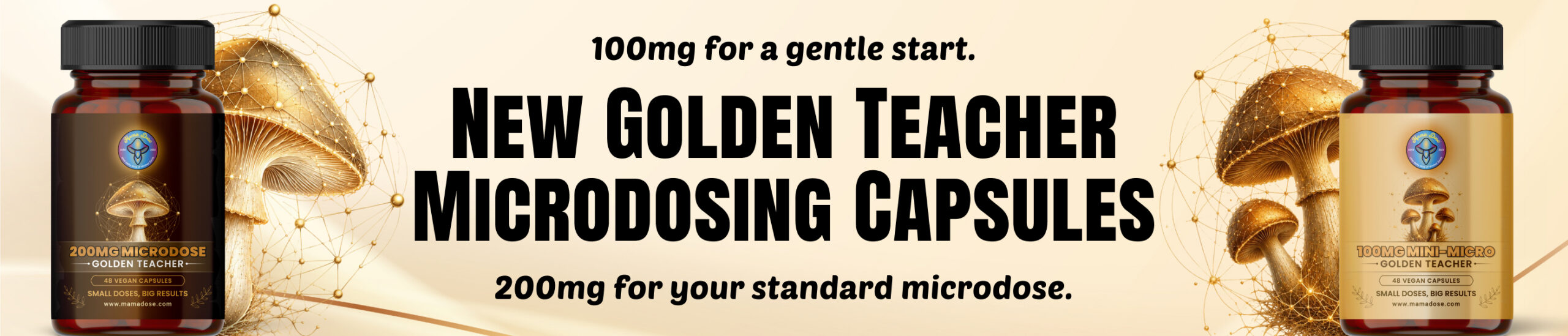 200mg and 100mg golden teacher launch web banner scaled