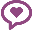 boxicons message bubble heart