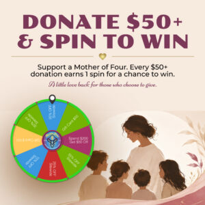 donate and spin the wheel 1 1 banner