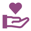 griddy icons hand support filled