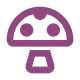 mdi mushroom outline